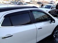 Дефлекторы боковых окон Opel Mokka (2012-) (4 части) (темные)