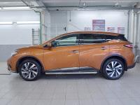 Пороги труба d42 С листом (лист алюм, проф. нерж)(вариант 1) NISSAN MURANO 2016