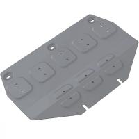 Защита картера Rival (часть 1) для Hyundai Genesis 4WD 2014-2017/Genesis G80 4WD 2017-н.в./Genesis G90 4WD 2016-н.в., алюминий 4 мм, с крепежом, 333.2353.1