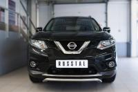 Защита переднего бампера d42 (волна) NISSAN X-Trail 2015-2017