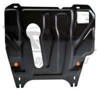 Защита Альфеко для картера двигателя и кпп Nissan Note (Ниссан Ноут) (V-1,4 МКПП, 2006-)