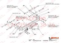 Фаркоп Imiola для Ford Mondeo хетчбек/седан 1993-1996