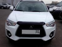 Дефлектор капота Mitsubishi ASX (Митсубиши ASX) (2013-) (короткий) (темн.)
