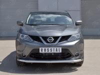 Защита переднего бампера d63 секция NISSAN QASHQAI 2015 SPB