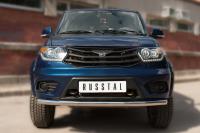 Защита переднего бампера d63 (секции) UAZ Patriot 2014