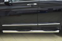 Пороги труба d76 с накладкой (вариант 2) GREAT WALL Hover H6 2012-2013