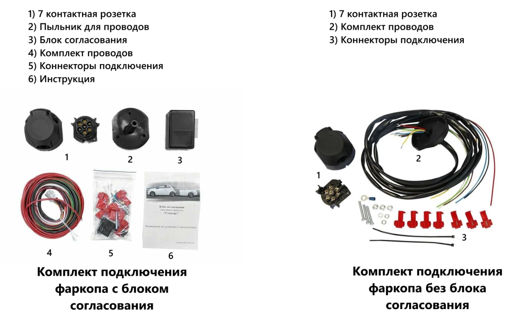 Виды электрики для фаркопа