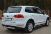 Фото Пороги труба d76 с накладками (вариант 1) VOLKSWAGEN Touareg 2010-2013