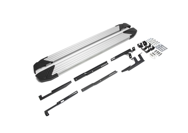 Фото Пороги алюминиевые Rival "Silver" для Mazda CX-5 2011-2015-2017