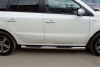 Пороги труба d76 с накладками (вариант 3) RENAULT Koleos 2012-2016