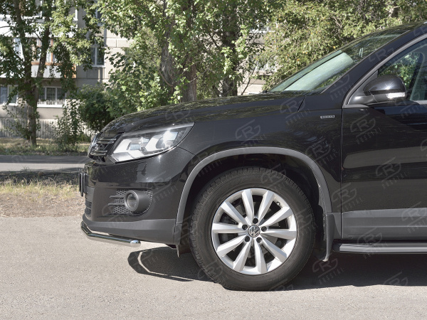 Фото Защита переднего бампера d42 секции VOLKSWAGEN Tiguan Sport & Style 2011-2016