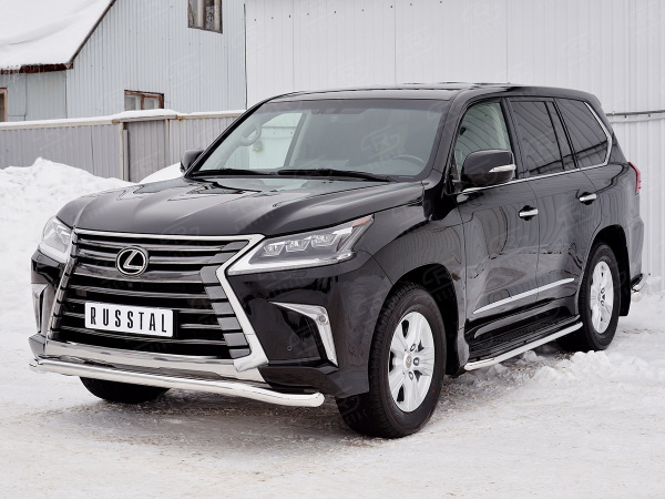 Фото Защита переднего бампера d63 волна LEXUS LX450d-LX570 2015 (кроме F-Sport)