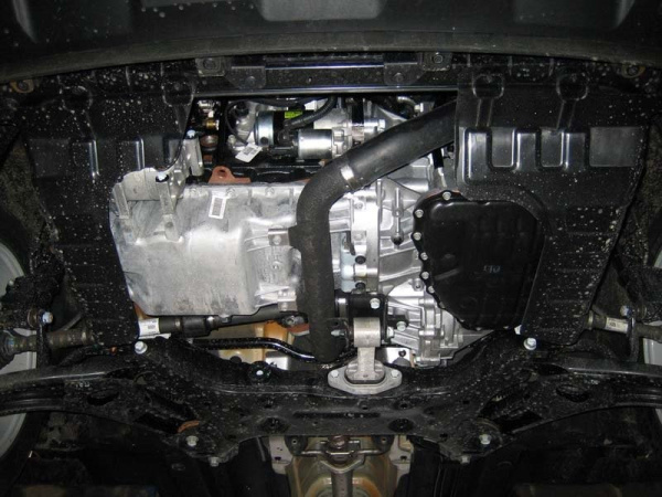 Фото Защита Альфеко для картера двигателя и кпп Kia Soul (Киа Соул) (V-все, 2008-2013)