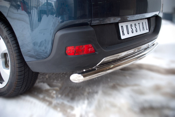 Фото Защита заднего бампера d63 (дуга) PEUGEOT 3008 2009-2013