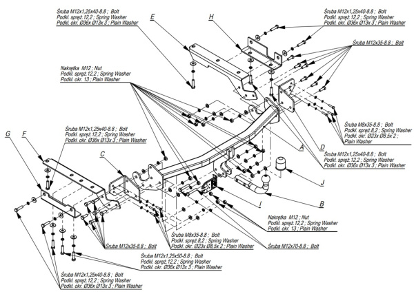 фото Фаркоп Imiola для Toyota RAV4 «XA40» IV «рестайлинг» (2013-2019)