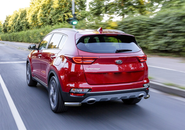 Фото Защита заднего бампера d57 уголки для KIA Sportage 2018-, GT-Line