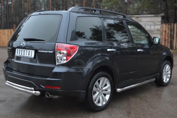 Фото Защита заднего бампера d63/42 (дуга) SUBARU Forester 2008-2012