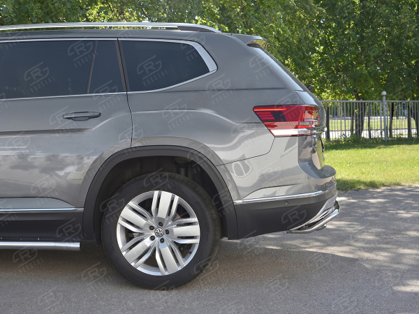 Фото Защита заднего бампера d42 волна+d42 зубы VOLKSWAGEN TERAMONT 2017-