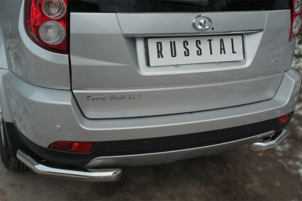 Фото Защита заднего бампера уголки d63(секции) GREAT WALL Hover H3 2014-