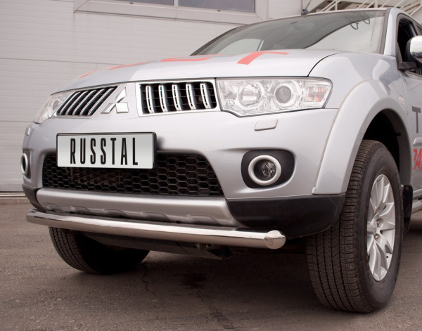 Фото Защита переднего бампера d76 MITSUBISHI Pajero Sport 2010-2012