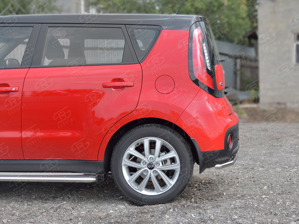 Фото Защита заднего бампера d42 секции KIA SOUL 2017-