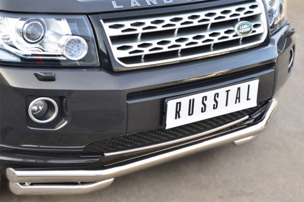 Фото Защита переднего бампера d63 (секции) d63 (уголки) LAND ROVER Freelander 2 2012-