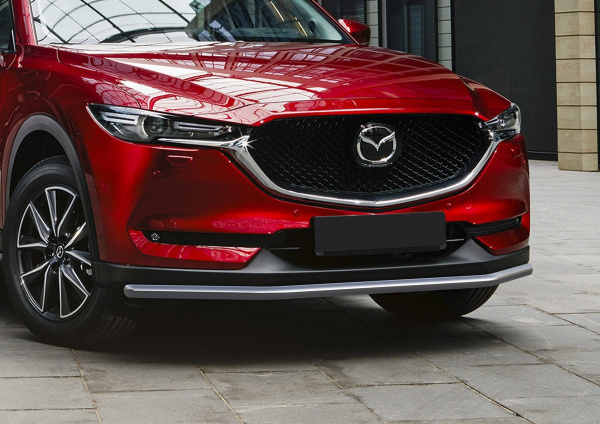 Фото Защита переднего бампера d42 Mazda CX-5 2017-