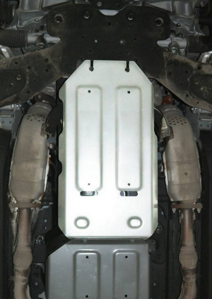 Фото Защита КПП Rival для Infiniti Q50 2013-н.в., алюминий 4 мм, с крепежом, 333.2418.1