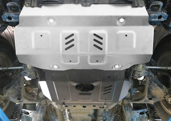 Фото Защита радиатора и картера Rival (часть 1) для Toyota Hilux 4WD 2015-н.в., алюминий 4 мм, без крепежа, 3.9501.1