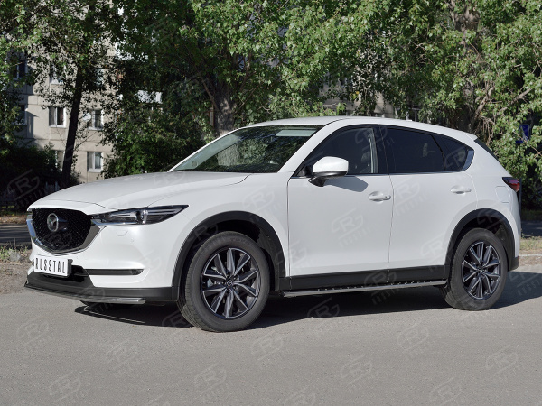 Фото Защита переднего бампера d42 секции MAZDA CX-5 2017-
