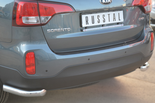 Фото Защита заднего бампера уголки d63 KIA Sorento 2012-