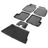 Комплект ковриков салона и багажника Rival для Nissan Terrano III 5-дв. (2WD) 2014-2016, полиуретан, с крепежом, с перемычкой, 6 шт., K14108003-2