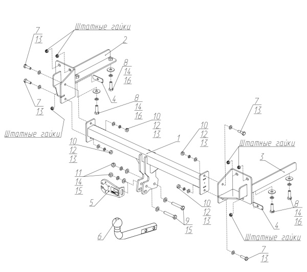 фото Фаркоп BERG для FAW Bestune T77 I (2018-)