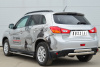 Фото Защита заднего бампера 75х42/75х42 овалы (дуга) MITSUBISHI ASX 2012-2016