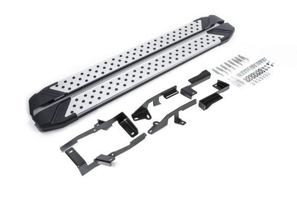 Фото Пороги алюминиевые Rival "Bmw-Style" для Ford Kuga 2016-