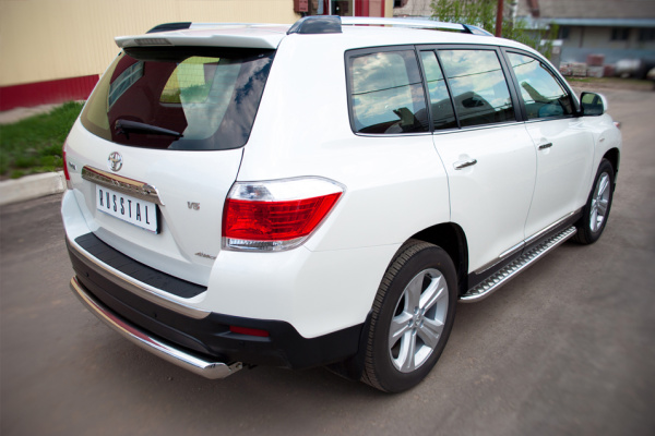 Фото Защита заднего бампера d76 TOYOTA Highlander 2010-2013
