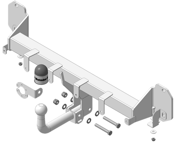 Фаркоп Мотодор полностю оцинкованный на BMW X3 G01 2017-
