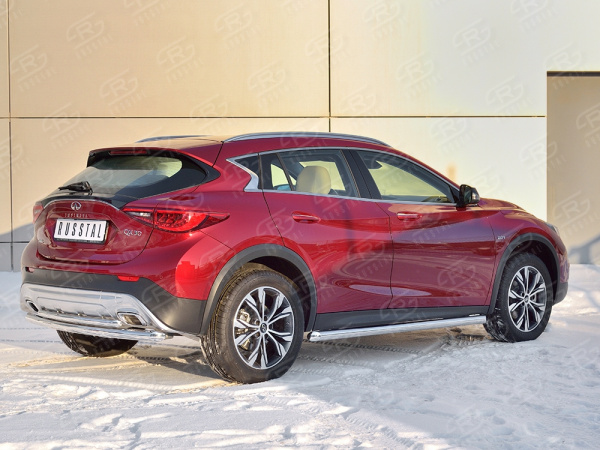 Фото Защита заднего бампера d63 дуга-d42 дуга INFINITI QX30 2016