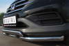 Фото Защита переднего бампера d63 (секции) d75х42 (прямой) HONDA CR-V 2.0 2013-2015