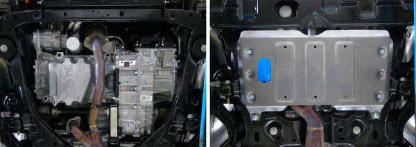 Фото Защита картера и КПП Rival для Ford Explorer 2014-н.в., алюминий 4 мм, с крепежом, 333.1848.1