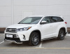 Фото Защита переднего бампера d42 волна с надписью TOYOTA HIGHLANDER 2017