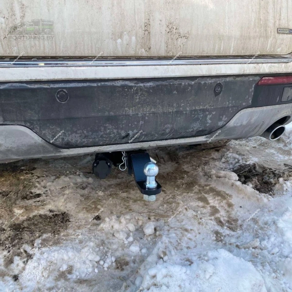 Фаркоп Bizon (Россия) «быстросъемный под квадрат» для Ford Explorer VI (2019-)