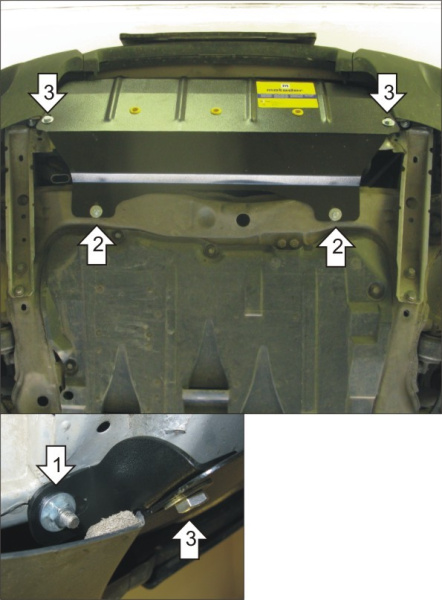 Фото Защита Motodor для радиатора Volvo XC90 (2002 по наст.)