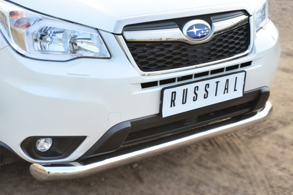 Фото Защита переднего бампера d76 (секции) SUBARU Forester 2013-