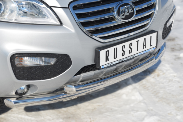 Фото Защита переднего бампера d63 ( секции)/d63 (дуга) LIFAN X60 2011-2016