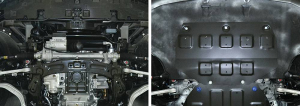 Фото Защита картера Автоброня для Hyundai Genesis 4WD V-3,0;3,8 2014-2016/Genesis G90 4WD V-3,3 2016-/Genesis G80 4WD V-2.0, часть 1