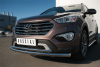 Фото Защита переднего бампера d63 (секции) d42 (дуга) HYUNDAI SANTA FE GRAND 2014-2015