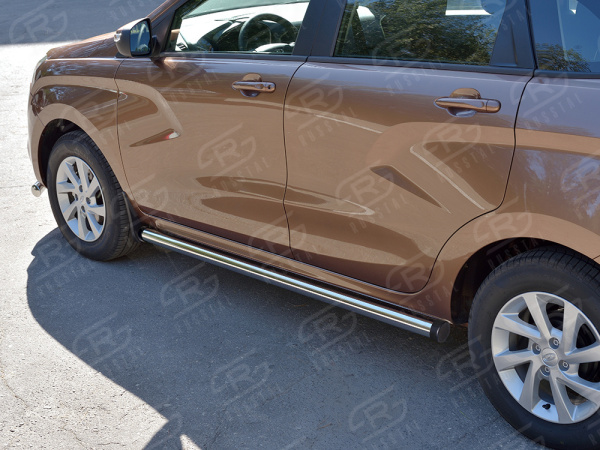 Фото Пороги труба d63 (вариант 2) LADA XRay 2015