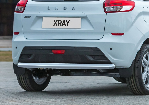 Фото Защита заднего бампера d57 Lada X-Ray 2015-