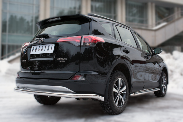 Фото Защита заднего бампера d63 (секции) TOYOTA RAV4 2015
